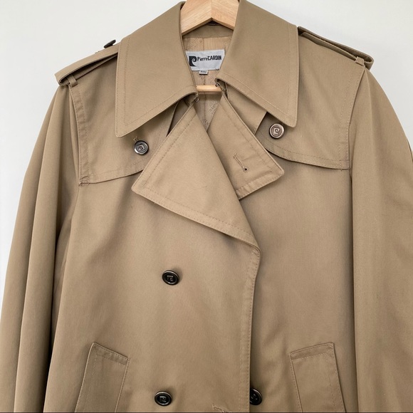 Pierre Cardin Cotton Trench Coat Rain Coat - Picture 6 of 12